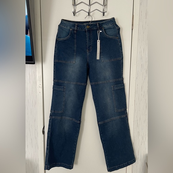 Michelle Ferrer cargo jeans size 11 - Picture 1 of 5